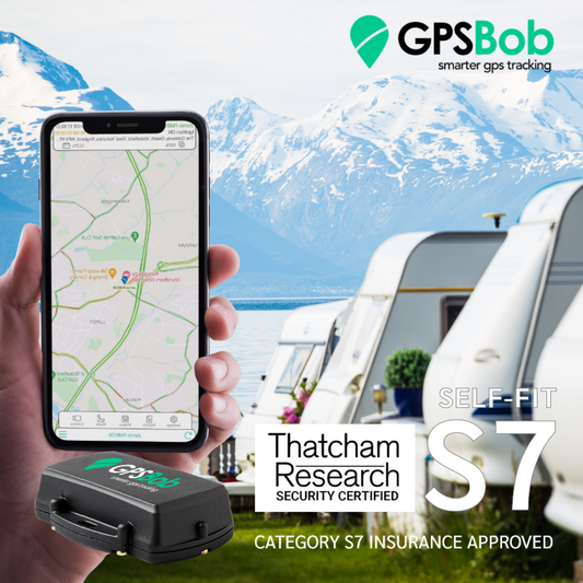 4G GPSBob Mongoose S7 UK Insurance Approved Thatcham Caravan Tracker