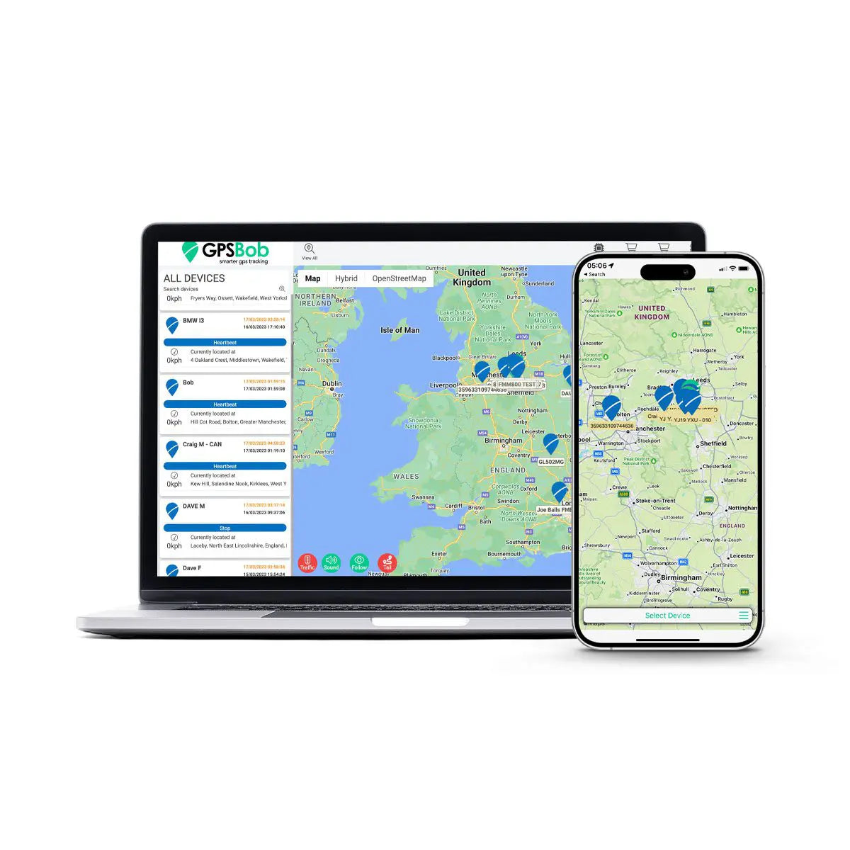 Web Platform and app GPSBob