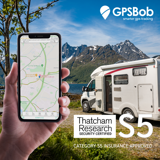 4G GPSBob Mongoose S5 UK Insurance Approved Thatcham Motorhome Tracker