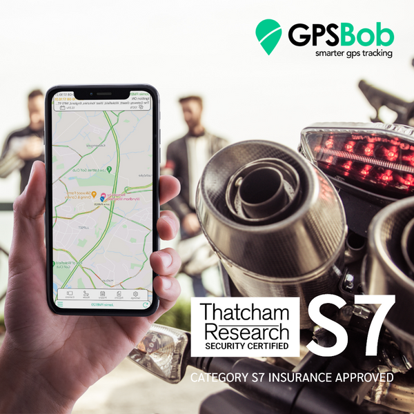 4G GPSBob Mongoose S7 UK Insurance Approved Thatcham Motorbike Tracker - GPSBob