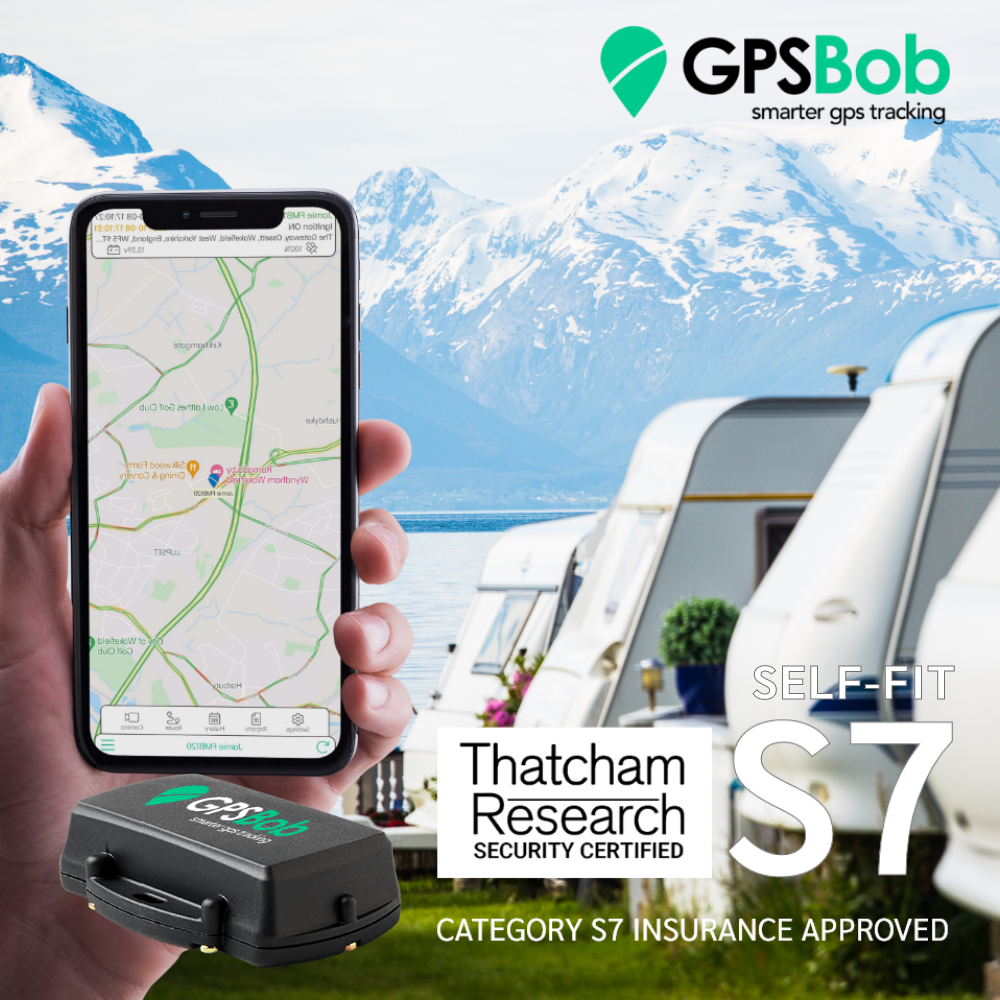 4G GPSBob Mongoose S7 UK Insurance Approved Thatcham Caravan Tracker
